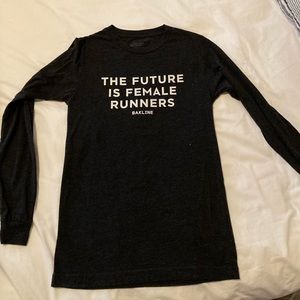 Bakline NYC “The Future is Female Runners” long sleeve t-shirt - unisex XS